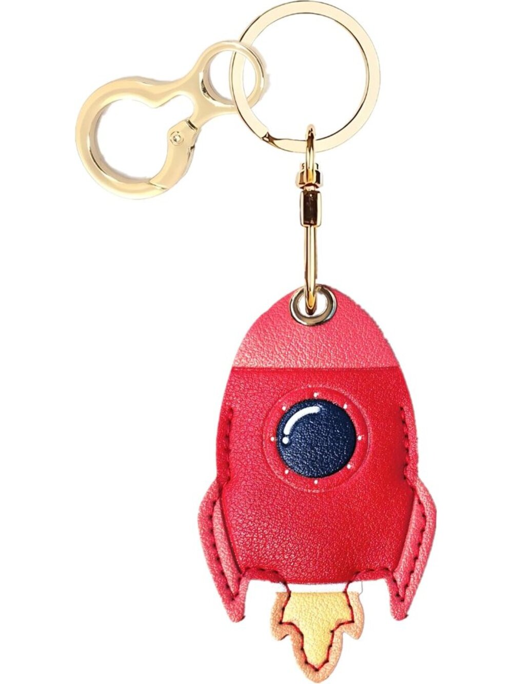 Leather Keychain holder Protective Case Compatible with Apple AirTag